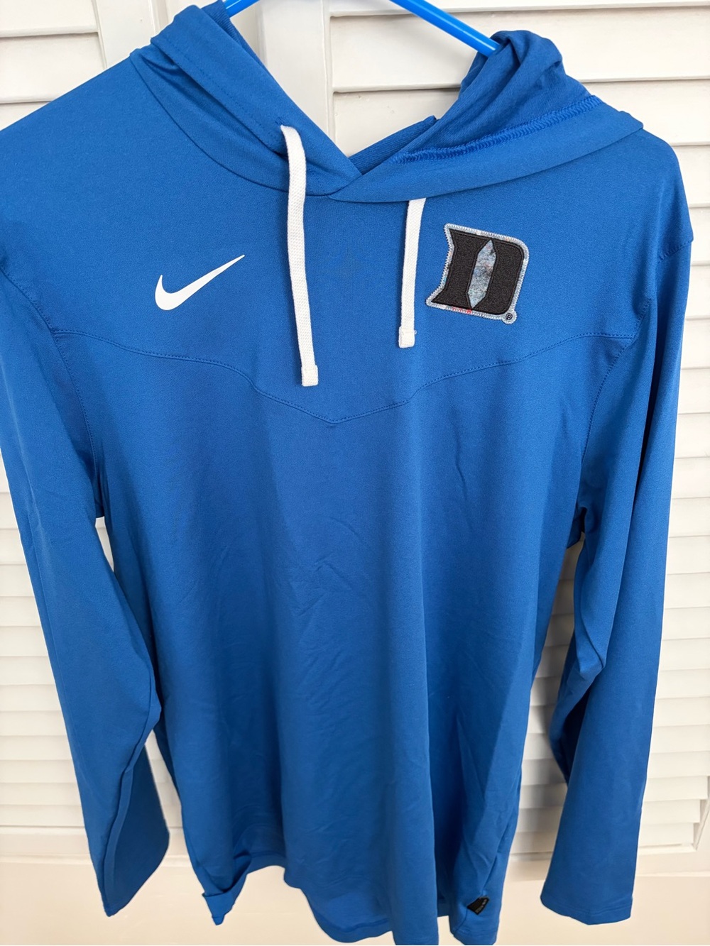 Nike Duke Blue Dri-Fit Pullover Hoodie - Men's Athletic Size M